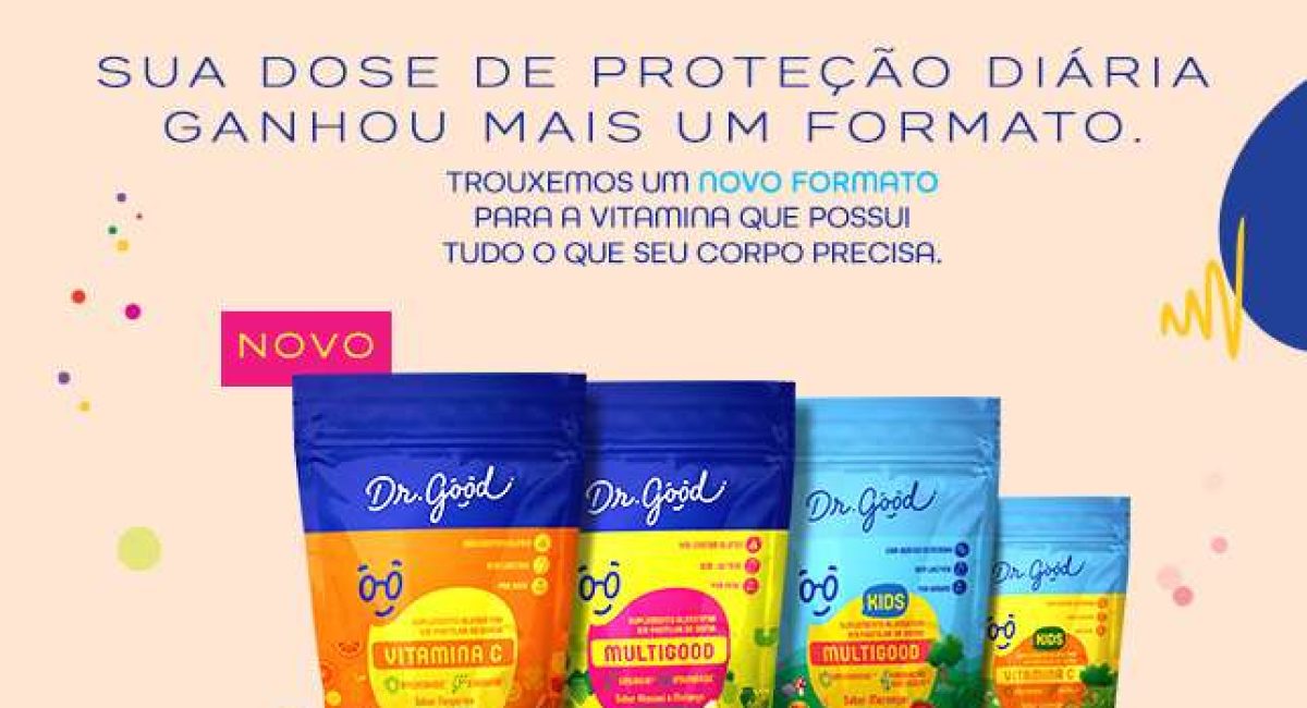 Dr Good, la première gamme complète de suppléments sous forme de gommes du Brésil, élargit la présence de la marque avec le lancement de nouveaux emballages Dr Good, la première gamme complète de suppléments sous forme de gommes du Brésil, élargit la présence de la marque avec le lancement de nouveaux emballages
