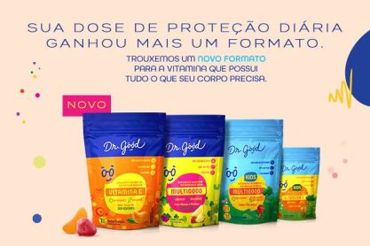 Dr Good, la première gamme complète de suppléments sous forme de gommes du Brésil, élargit la présence de la marque avec le lancement de nouveaux emballages Dr Good, la première gamme complète de suppléments sous forme de gommes du Brésil, élargit la présence de la marque avec le lancement de nouveaux emballages