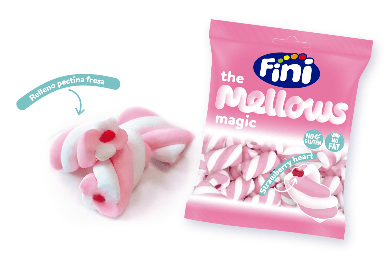 Marshmallows rellenos fresa